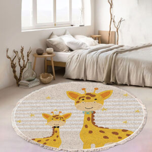 SOGA 120cm Cute Cartoon Animal Non-Slip Thick and Ultra-Soft Carpet Flannel Rug, Home & Living, Home Decor, Rugs, Shaggy Rugs, ,  - NZ DEPOT 2