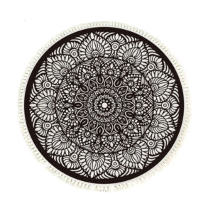 SOGA 120cm Mandala Modern Ethnic Tassel Print Anti-slip Doormat, Home Decor, Home & Living, Home Decor, Rugs, Shaggy Rugs, ,  - NZ DEPOT 1