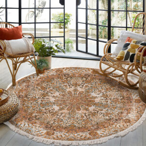 SOGA 120cm Mandala Pattern Circle Area Rugs for Living Room Lounge, Anti-slip Doormat, Home Decor, Home & Living, Home Decor, Rugs, Shaggy Rugs, ,  - NZ DEPOT 2