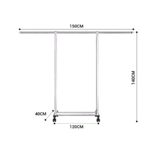 SOGA 180cm Stainless Steel Floor-Standing Clothes Rack - Durable and Space-Saving Laundry Organizer, Home & Living, Laundry, Drying Racks, , ,  - NZ DEPOT 2