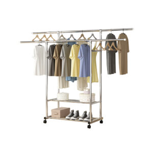 SOGA 200cm Stainless Steel Floor-Standing Clothes Rack - Durable and Space-Saving Laundry Organizer, Home & Living, Laundry, Drying Racks, , ,  - NZ DEPOT 2