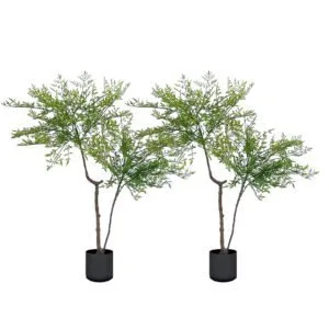 Buy SOGA 2X 120cm Nandina Heavenly Bamboo Tree Artificial Plant Home Accent Decor Online - Home & Living/Home Decor/Artificial Plants - 1 - NZ Depot Free Shipping