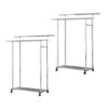 SOGA 2X 120cm Stainless Steel Floor-Standing Clothes Rack - Durable and Space-Saving Laundry Organizer, Home & Living>Laundry>Drying Racks, , , , ,  - NZ DEPOT 1