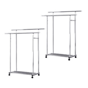 SOGA 2X 120cm Stainless Steel Floor-Standing Clothes Rack - Durable and Space-Saving Laundry Organizer, Home & Living, Laundry, Drying Racks, , ,  - NZ DEPOT 1