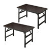 SOGA 2X 120x60 Walnut Foldable Computer Study Table Easy Assembly Desk No Chair, Furniture, Living Room Furniture, Tables, , ,  - NZ DEPOT 1