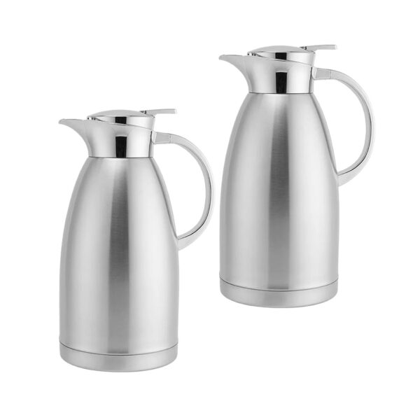 SOGA 2X 2.3L Silver Double-Wall vacuum with 2 layers stainless steel Construction Thermal Flask, Home & Living>Kitchen Dining>Servingware>Other, , , , ,  - NZ DEPOT 1