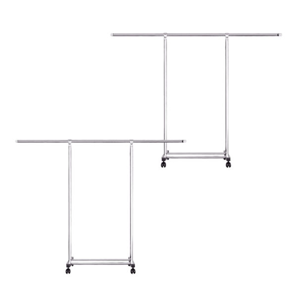 SOGA 2X 200cm Stainless Steel Floor-Standing Clothes Rack - Durable and Space-Saving Laundry Organizer, Home & Living, Laundry, Drying Racks, , ,  - NZ DEPOT 1