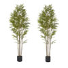 SOGA 2X 240cm Lucky Bamboo Tree Bambusa Vulgaris Artificial Plant w/ 7 Branches Home Accent Decor, Home & Living>Home Decor>Artificial Plants, , , , ,  - NZ DEPOT 1