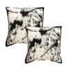 SOGA 2X 45cm Light Vintage Leopard Print Black & White Ink Splatter Wide-Edge SquareThrow Pillow, Furniture>Living Room Furniture>Occasional Chairs, , , , , - NZ DEPOT 1