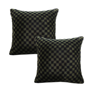 SOGA 2X 45cm Urban Light Luxury Pillow Dark Night Green Checkered Square Throw Pillow, Furniture, Living Room Furniture, Occasional Chairs, , ,  - NZ DEPOT 1