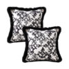 SOGA 2X 45cm Vintage Black Herringbone Pillowcase Set & Square Throw Pillow, Furniture>Living Room Furniture>Occasional Chairs, , , , , - NZ DEPOT 1