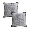 SOGA 2X 45cm Vintage Leopard Print Sofa Black & White Grid Wide Edge Square Throw Pillow, Furniture>Living Room Furniture>Occasional Chairs, , , , , - NZ DEPOT 1