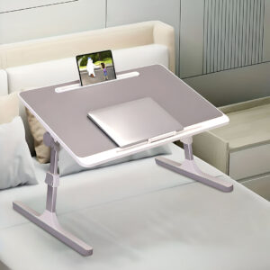 SOGA 2X 60X40cm Grey Small Laptop Bed Portable Foldable Study Table Adjustable, Desks & Computer Tables, , , , ,  - NZ DEPOT 2