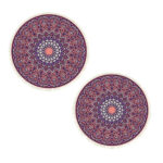 SOGA 2X 90cm Purple Mandala Round Carpet for Living Room Bedroom Anti-slip Doormat, Home Decor, Home & Living>Home Decor>Rugs>Shaggy Rugs, , , , ,  - NZ DEPOT 1
