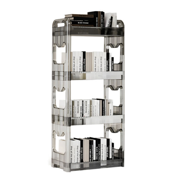 SOGA 38x24cm Clear 3 Tier Bookshelf & Cosmetic Storage Organizer Trolley Rack, Home & Living>Bedroom>Bedroom Storage Solutions, , , , ,  - NZ DEPOT 1