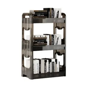 Buy SOGA 38x24cm Clear 4 Tier Bookshelf & Cosmetic Storage Organizer Trolley Rack Online - Home & Living/Bedroom/Bedroom Storage Solutions - 1 - NZ Depot Free Shipping
