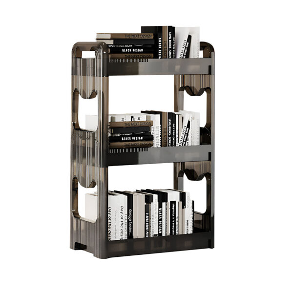 SOGA 38x24cm Clear 4 Tier Bookshelf & Cosmetic Storage Organizer Trolley Rack, Home & Living>Bedroom>Bedroom Storage Solutions, , , , ,  - NZ DEPOT 1