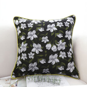 SOGA 45cm Subtle Foliage Green Pillow Subtle Orchid Blossom Square Throw Pillow, Furniture, Living Room Furniture, Occasional Chairs, , ,  - NZ DEPOT 2