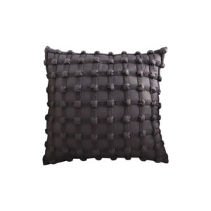 SOGA 50cm Black Medieval-style Puff Rivet Square Product Throw Pillow, High resilience foam seating with sleek design, , , , ,  - NZ DEPOT 1