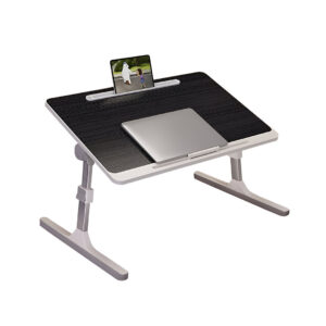 SOGA 60X40cm Black Small Laptop Bed Portable Foldable Study Table Adjustable, Desks & Computer Tables, , , , ,  - NZ DEPOT 1