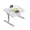 SOGA 60X40cm White Small Laptop Bed Portable Foldable Study Table Adjustable, Desks & Computer Tables, , , , ,  - NZ DEPOT 1