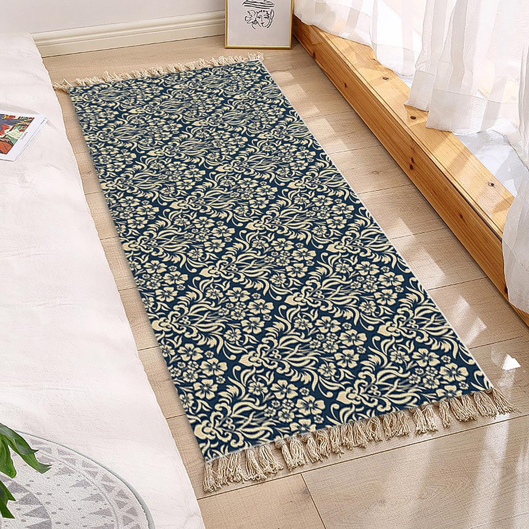 SOGA 90cm Cotton Polyester Vintage Area Rugs Living Room Hallway Floor Kitchen, Home Decor, Home & Living>Home Decor>Rugs>Shaggy Rugs, , , , ,  - NZ DEPOT 3