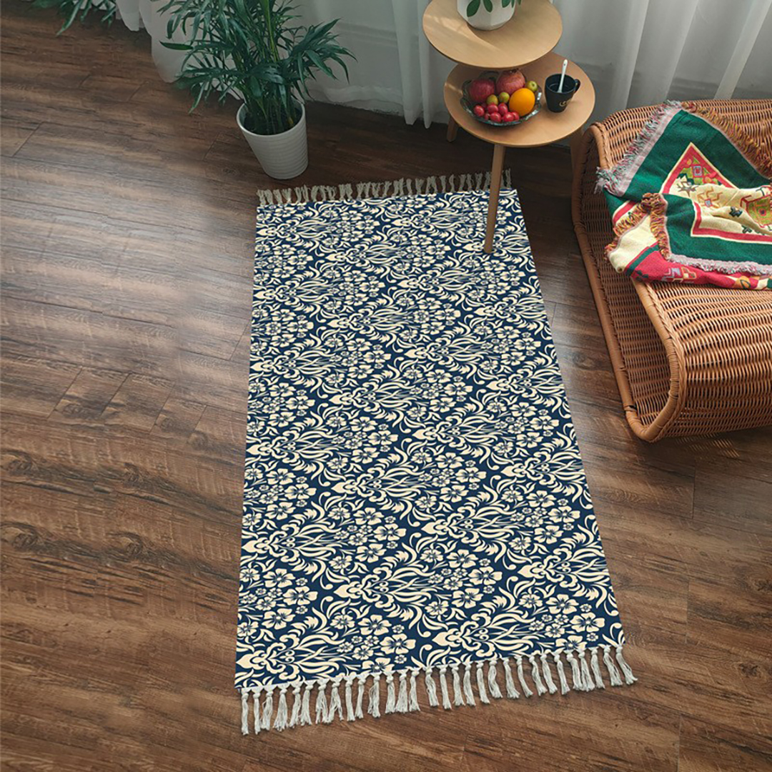 SOGA 90cm Cotton Polyester Vintage Area Rugs Living Room Hallway Floor Kitchen, Home Decor, Home & Living>Home Decor>Rugs>Shaggy Rugs, , , , ,  - NZ DEPOT 4