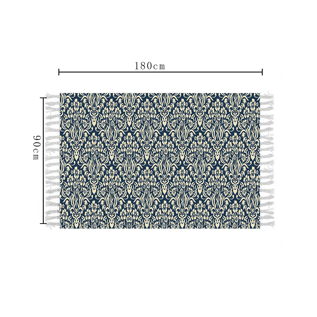 SOGA 90cm Cotton Polyester Vintage Area Rugs Living Room Hallway Floor Kitchen, Home Decor, Home & Living>Home Decor>Rugs>Shaggy Rugs, , , , ,  - NZ DEPOT 6