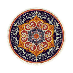 SOGA 90cm Round Mandala Ethnic Style Round Carpet, Anti-slip Doormat, Home Decor, Home & Living, Home Decor, Rugs, Shaggy Rugs, ,  - NZ DEPOT 1