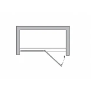 Buy Shower Glass - Stream Series Swing Door (870x1950mm) With Black Color Frame Online - Shower Enclosures - Frameless Shower - 3 - NZ Depot Delivery