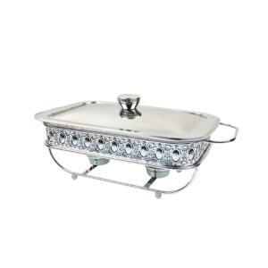 Soga 1.5L Lace Edge Dining Stove Silver Color Portable Dining Cooking Appliance for Kitchen Essential, Furniture | Kitchen & Dining Room Furniture| Buffets, Sideboards & Kitchen Islands, , , , ,  - NZ DEPOT 1