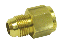 Brass Red. Union - 3/8" MSAE x 1/4" FSAE -