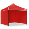 Gazebo Silver coated roof 3x3m Red