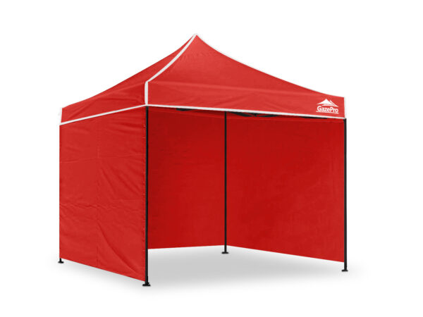 Ds Gazebo C Silver Coated Roof 3X3M Red