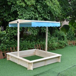 DS Wooden Sandpit With Canopy Wsb-1150