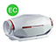 EC Stream Mixed Flow Silent 150mm Plastic Fan 125 l/s FID - VESILENT150ECS - Fans - Commercial Fans2