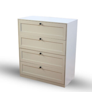 Lonna Steel 4-Drawer Tallboy Yellow