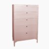 Lonna Steel Tallboy 5-Drawer Pink