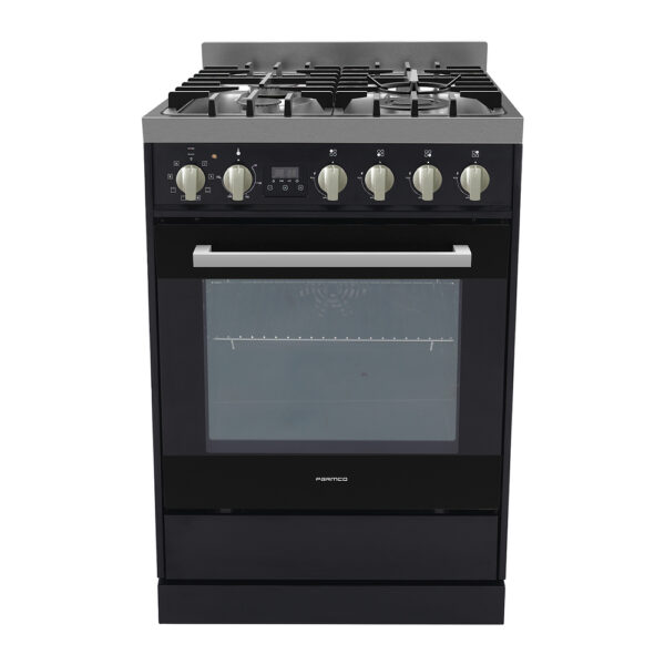 Parmco Freestanding Stove, 600mm, Combination, Stainless Steel - Black (DISCONTINUED) - NZDEPOT