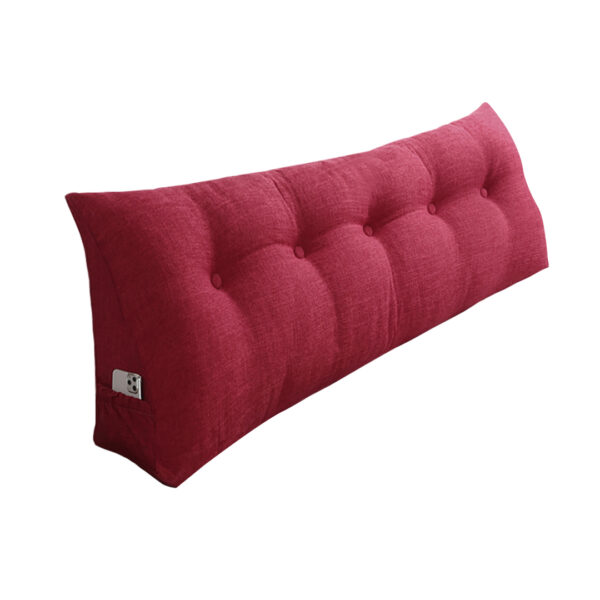SOGA 120cm Rose Red Triangular Wedge Bed Pillow Headboard Backrest Bedside Tatami Cushion Home Decor, Furniture, Living Room Furniture, Occasional Chairs, , ,  - NZ DEPOT 1