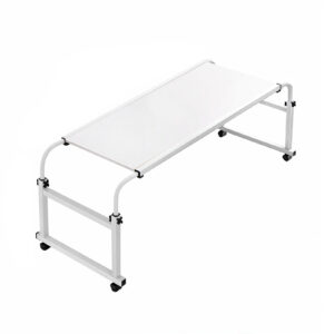 SOGA 120x45cm White Cross Bed Movable Desk Table w/ Adjustable Length & Height, Furniture, Living Room Furniture, Tables, , ,  - NZ DEPOT 1