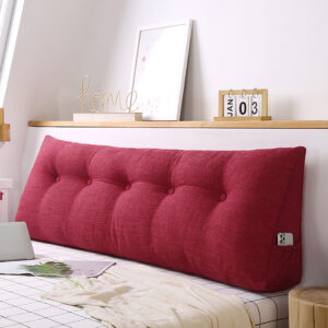 SOGA 150cm Rose Red Triangular Wedge Bed Pillow Headboard Backrest Bedside Tatami Cushion Home Decor, Furniture, Living Room Furniture, Occasional Chairs, , ,  - NZ DEPOT 2