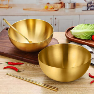 SOGA 15cm Gold Salad Bowl with Model 201 Elegant and Durable Kitchen Essential, Home & living, kitchen & dining, cookware, casserole dishes, ,  - NZ DEPOT 2