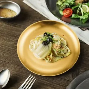 Buy SOGA 17cm Premium Gold Grilling Plate Durable, Heat Resistant Perfect for BBQs and Outdoor Cooking Kitchen Essential Online - home & living > kitchen & dining > cookware > saucepans - 2 - NZ Depot Free Shipping