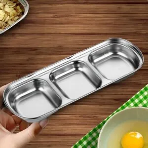 Buy SOGA 20.5cm Silver Sauce Pan with Three Compartments Divided Sauce Dish Kitchen Essential Online - home & living > kitchen & dining > cookware > saucepans - 2 - NZ Depot Free Shipping