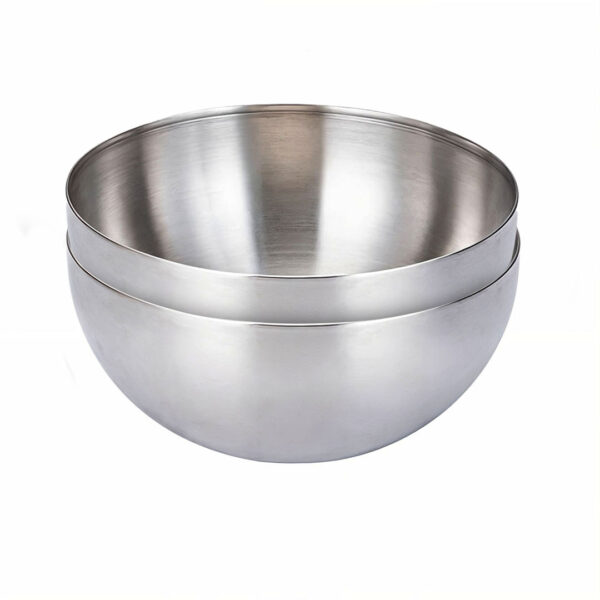 SOGA 20cm Elegant Silver Salad Bowl with Model 201 A Versatile Kitchen Essential, Home & living > kitchen & dining > cookware > casserole dishes, , , , ,  - NZ DEPOT 1