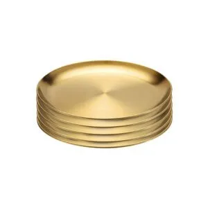 Buy SOGA 20cm Premium Gold Grilling Plate Durable Heat Resistant, Perfect for BBQs and Outdoor Cooking Kitchen Essential Online - home & living > kitchen & dining > cookware > saucepans - 1 - NZ Depot Free Shipping