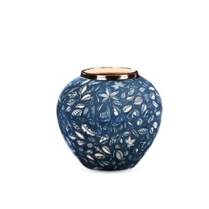 SOGA 21x22cm Blue Small Ceramic Flower Vase Elegant Living Room Home Decor, Home & Living, Home Decor, Vases, , ,  - NZ DEPOT 1