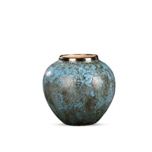 SOGA 21x22cm Light Blue Small Ceramic Flower Vase Elegant Living Room Home Decor, Home & Living, Home Decor, Vases, , ,  - NZ DEPOT 1