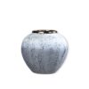 SOGA 21x22cm White and Grey Small Ceramic Flower Vase Elegant Living Room Home Decor, Home & Living>Home Decor>Vases, , , , , - NZ DEPOT 1